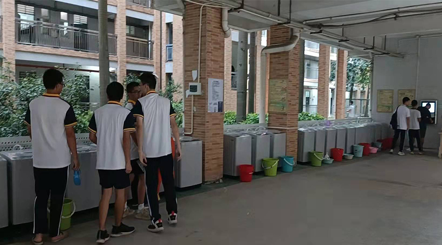 好評續(xù)單！江門一中學校持續(xù)追加共享洗衣機！