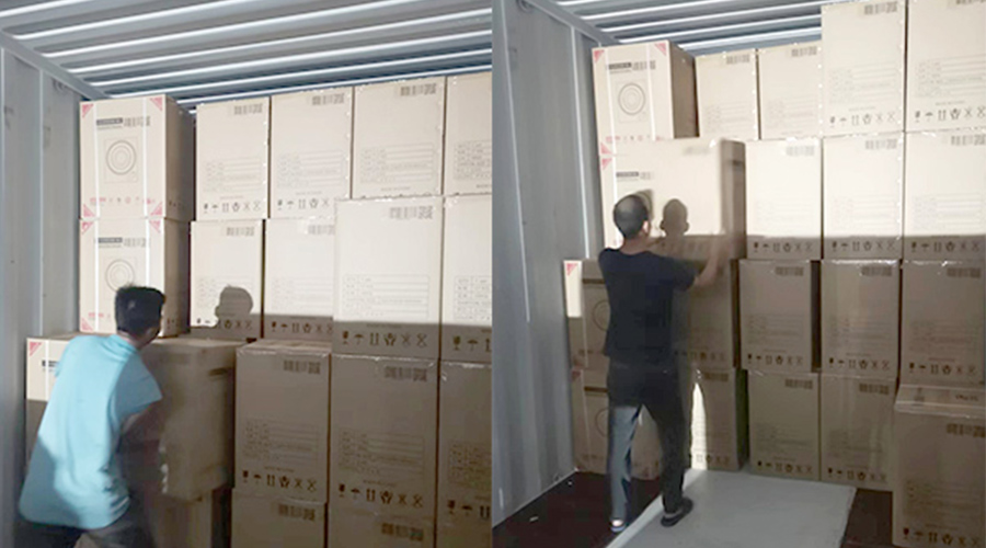 裝柜日常！日本客戶Sentern滾筒干衣機順利出貨