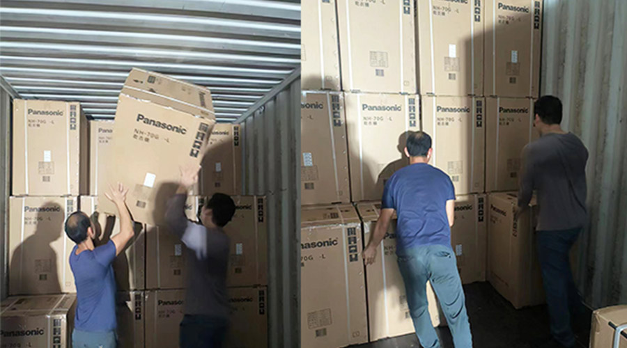 春節放假沖刺！加速度完成客戶松下衣物烘干機裝柜發貨