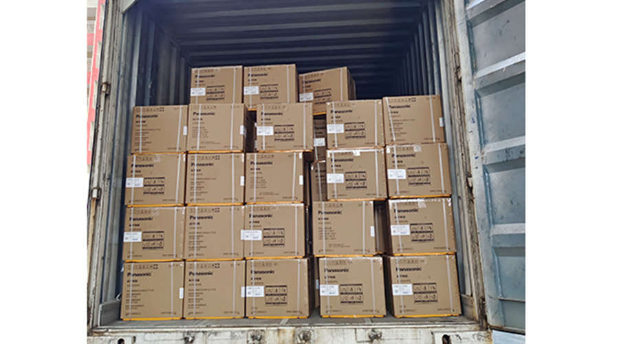 滿滿的貨物！國內知名品牌客戶全自動滾筒洗衣機裝柜發貨